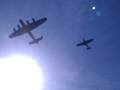 WW2 bomber and fighter escort - Bournemouth Air Show