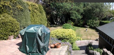 Back garden panorama