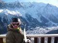 The view over Chamonix from Brevent cable car station