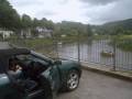 CJs car by the picturesque river in Tintern, in the Forest of Dean