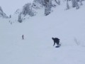 CJ and Gary riding down the hidden valley, Flegere