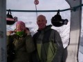 CJ & Michael in the Bochard bubble at Les Grandes Montets