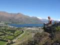 CJ overlooks Wanaka from the top of Mt.Iron...