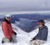 Dom and CJ, at the top of Ohau skifield.