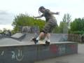 Frontside feeble on the high ledge at Romsey