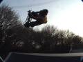 Dom throwing a lofty rodeo in Bransgore skatepark