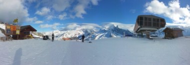 Panorama at the top of the Index lift at Flegere