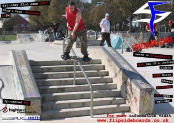 The Flipside Streetboard School flyer...