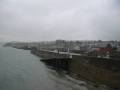 View over the Camel estuary to Padstow harbour from our appartment.