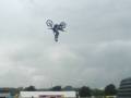 FMX rider going inverted at NASS