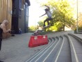 Matt Jacobs - stairs and barrier gap, Reading University