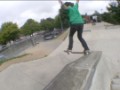 Simon Johns stomps a crook grind down Dorchester's flat-down block