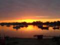 Sunset over Christchurch Harbour, from Mudeford Quay