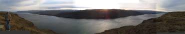 The mighty Columbia river, as seen from the Wanapum Viewpoint, in-between Spokane and Seattle
