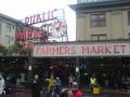 The famous Pike Place farmers market, located near the docks