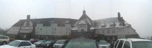 The familar exterior of Timberline Lodge - known to most as the Overlook Hotel from The Shining