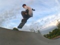 Tim, nosegrab to tailslide on the New Milton nquarter
